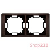 Рамка двойная, красное дерево, Basic Neos Simon