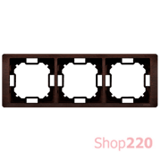 Рамка тройная, красное дерево, Basic Neos Simon