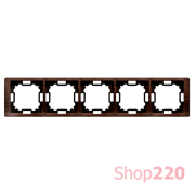 Рамка пятерная, дуб, Basic Neos Simon