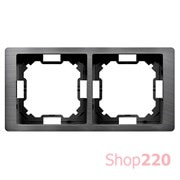 Рамка двойная, титан, Basic Neos Simon