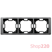 Рамка тройная, титан, Basic Neos Simon