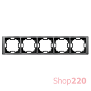 Рамка пятерная, титан, Basic Neos Simon