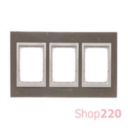 Рамка тройная, бетон, SIMON54 NATURE