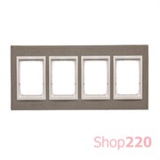 Рамка четверная, бетон, SIMON54 NATURE