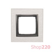Рамка одинарная, металл нержавеющая сталь Янь, SIMON54 NATURE
