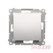 Выключатель одинарный, серебро, SIMON54