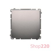 Кнопка одинарная, сталь, Basic Simon