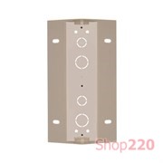 Двойная угловая коробка для накладного монтажа под рамки Premium, кремовый, SIMON54