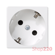 Розетка 220В с заземлением, белый, К45 Simon K01/9