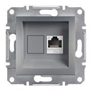 Розетка компьютерная RJ45 кат.6, сталь, EPH4700162 Asfora Schneider