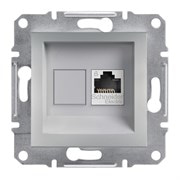 Розетка компьютерная RJ45 кат.6, алюминий, EPH4700161 Asfora Schneider