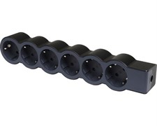 Удлинитель на 6 розетки, 16 А, без кабеля, черный, стандарт 694580 Legrand