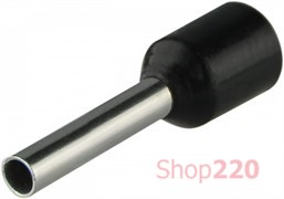 Наконечник трубчатый 1.5 мм кв, черный, НТ 1,5-10 Аско A0060010116