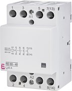 Контактор модульный тихий, 63А 220В, 4но, RD 63-40 230V AC/DC, ETI 2464026