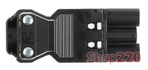 Коннектор GST18 "папа", черный, ASA