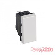 Кнопка, белый, 1 мод., Mosaic New Legrand 278030L