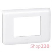 Рамка 3 модуля, белый, Mosaic New Legrand 078803L