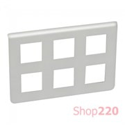 Рамка 2х3 поста, алюминий, Mosaic New Legrand 079332L