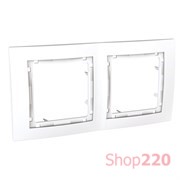 Рамка 2-на, белый, MGU4.004.18 Schneider Unica