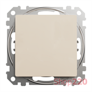 Кнопка 1 клавишная, бежевый, Sedna Design