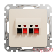 Аудиорозетка, бежевый, Sedna Design