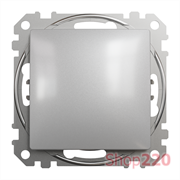 Кнопка 1 клавишная, алюминий, Sedna Design