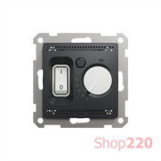 Термостат для теплого пола, черный, Sedna Design