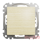 Выключатель перекрестный, береза, Sedna Design