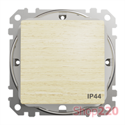 Выключатель влагозащищенный IP44, береза, Sedna Design