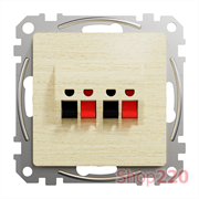 Аудиорозетка, береза, Sedna Design