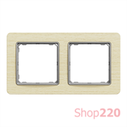 Рамка 2 поста, береза, Sedna Design