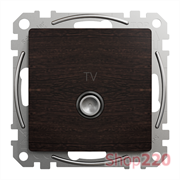 Розетка телевизионная конечная, венге, Sedna Design