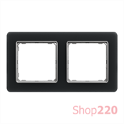 Рамка 2 поста, матовое стекло, Sedna Design