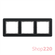 Рамка 3 поста, матовое стекло, Sedna Design