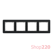 Рамка 4 поста, матовое стекло, Sedna Design