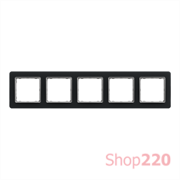 Рамка 5 постов, матовое стекло, Sedna Design