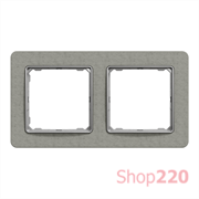 Рамка 2 поста, бетон, Sedna Design