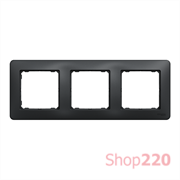 Рамка 3 поста, черный, Sedna Design