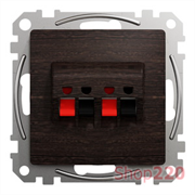 Аудиорозетка, венге, Sedna Design