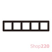 Рамка 5 постов, венге, Sedna Design