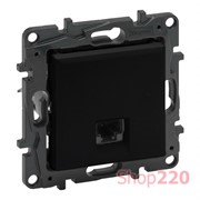Розетка компьютерная RJ45 CAT6 FTP, черный, Niloe Step Legrand