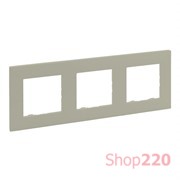 Рамка 3 поста, песочный, Niloe Step Legrand