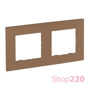 Рамка 2 поста, медь, Niloe Step Legrand