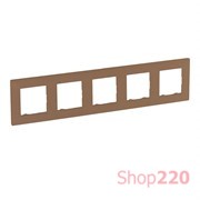 Рамка 5 постов, медь, Niloe Step Legrand