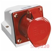 Розетка стационарная 16А, 5 полюсов, 380В IP44 ІЕК