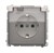 Розетка электрическая IP44 с заземлением, с прозрачной крышкой, белый, Basic Simon
