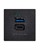 Розетка USB тип А + тип С, двойная, 2 модуля, черный, К45 Simon K126G/14