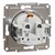 Розетка с заземлением, белый, Schneider Asfora - фото 113557