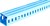 Короб пластиковый перфорированный 100х100мм, голубой 2м, e.trunking.perf.stand.100.100 Enext