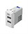 Розетка с USB двойная EM67PW MODUL